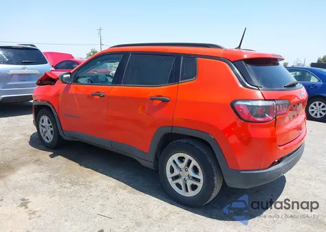2018 Jeep Compass Sport Fwd from USA, damaged, VIN 3C4NJCAB7JT123223